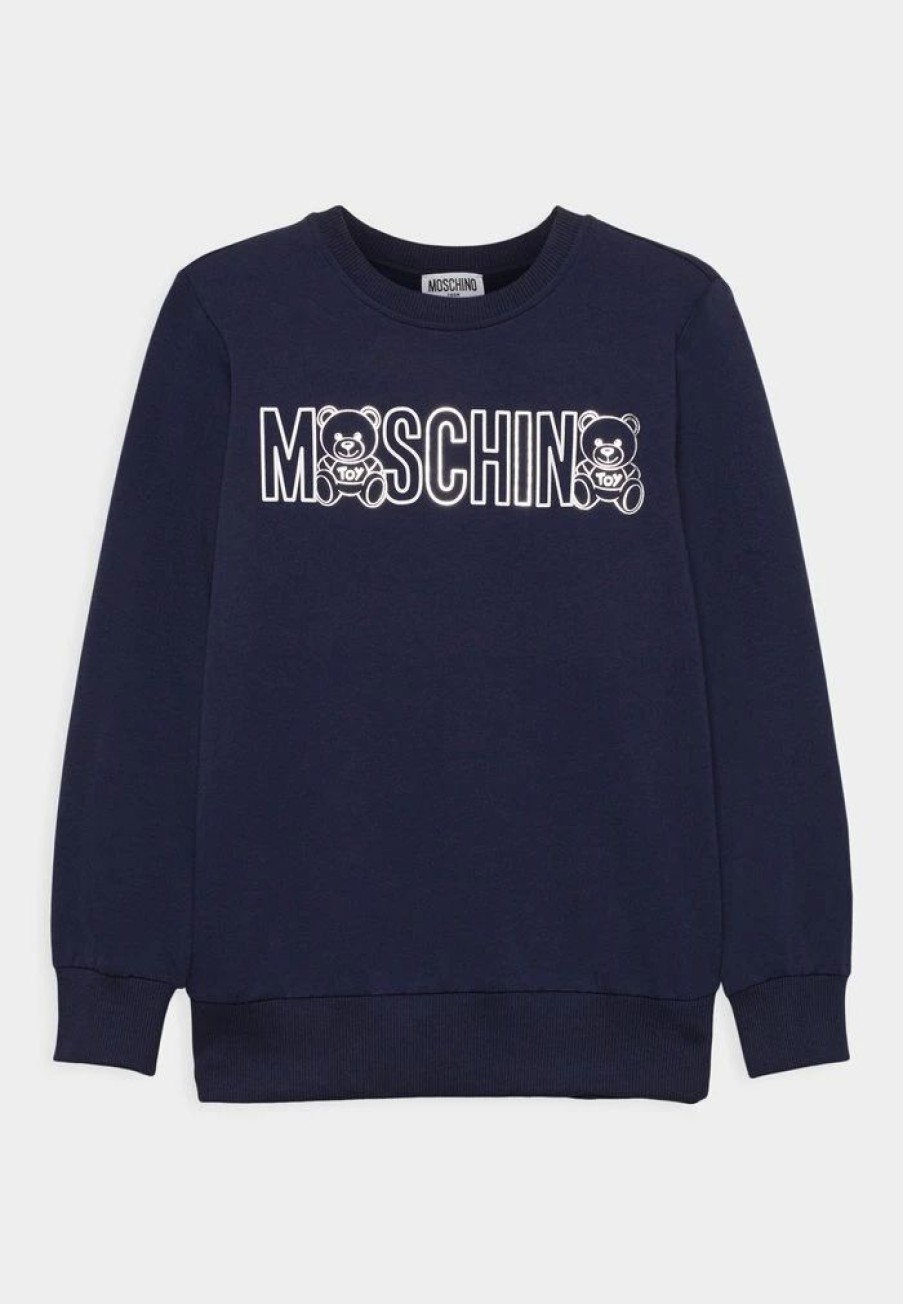 * | Moschino Unisex Sweatshirt Navy Blue