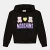 * | Moschino Hooded Addition Unisex Sweatshirt Black