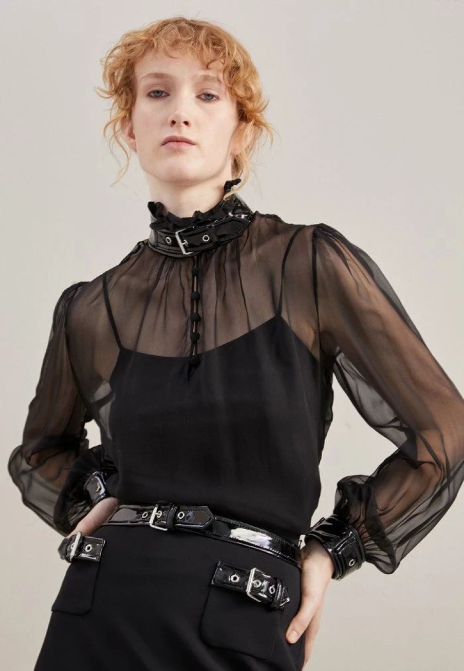 * | Moschino Bondage Buckle Blouse Black