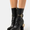 * | Moschino High Heeled Ankle Boots Nero