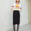 * | Moschino Pencil Skirt Black