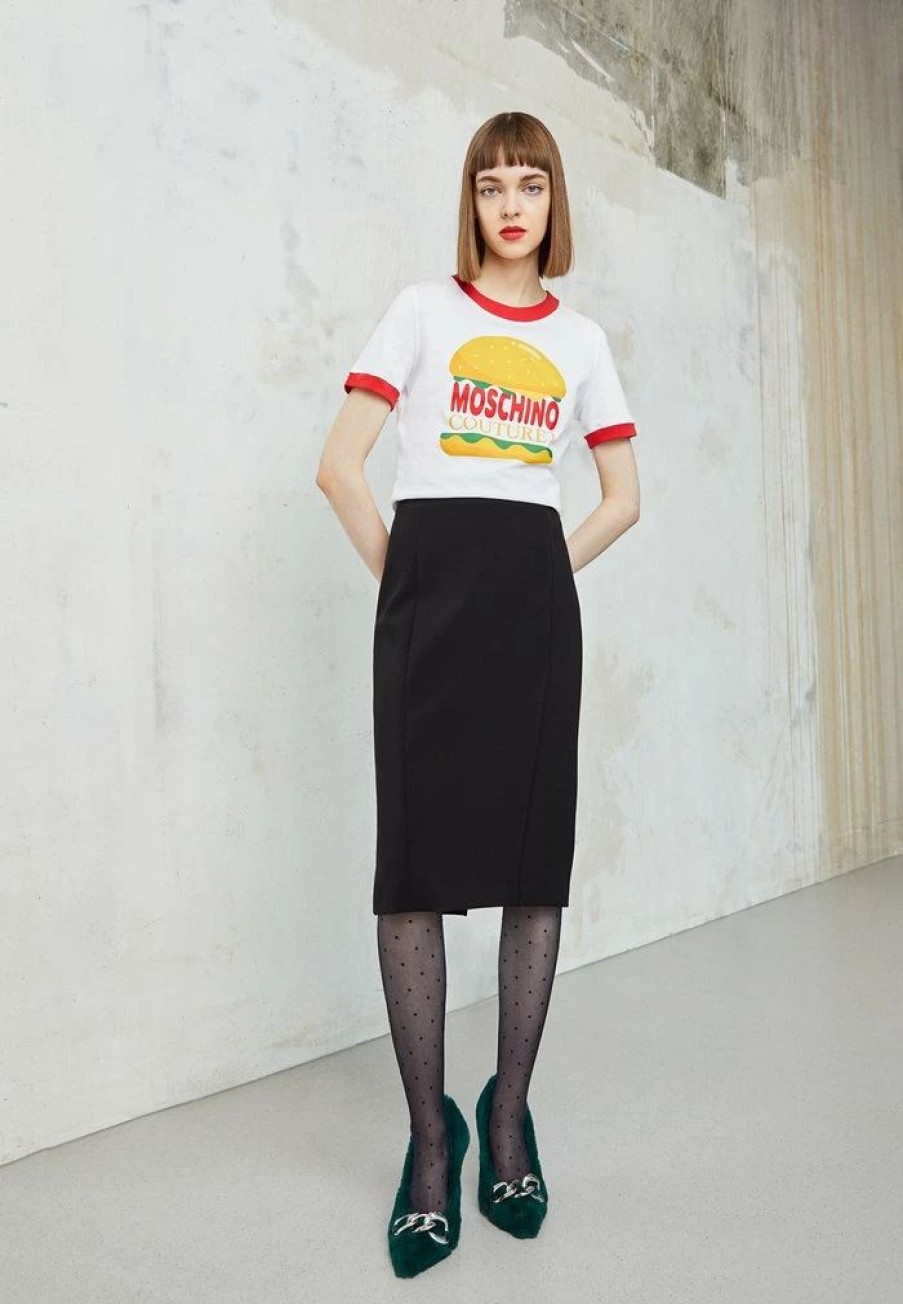 * | Moschino Pencil Skirt Black