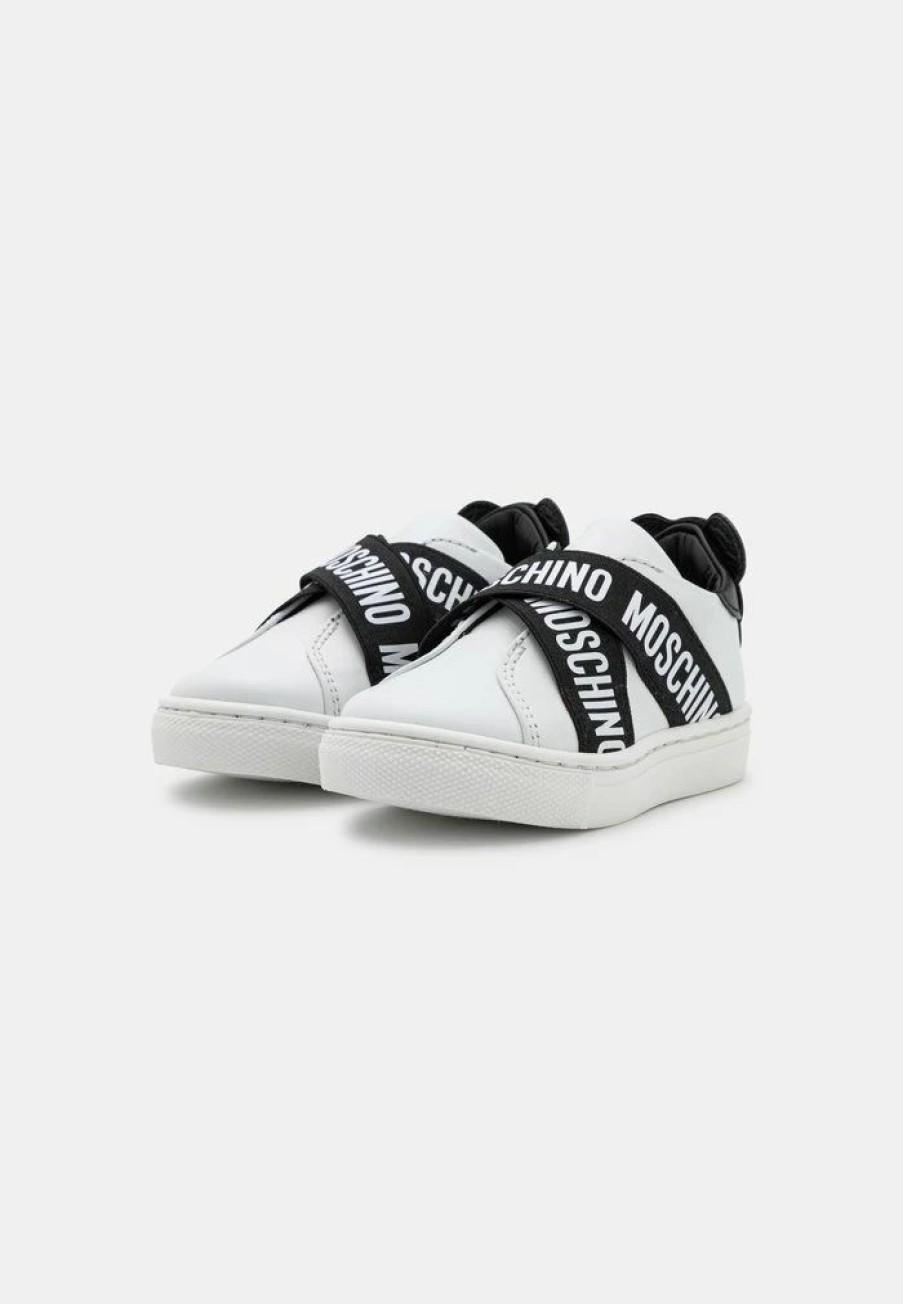 * | Moschino Unisex Slip-Ons White/Black