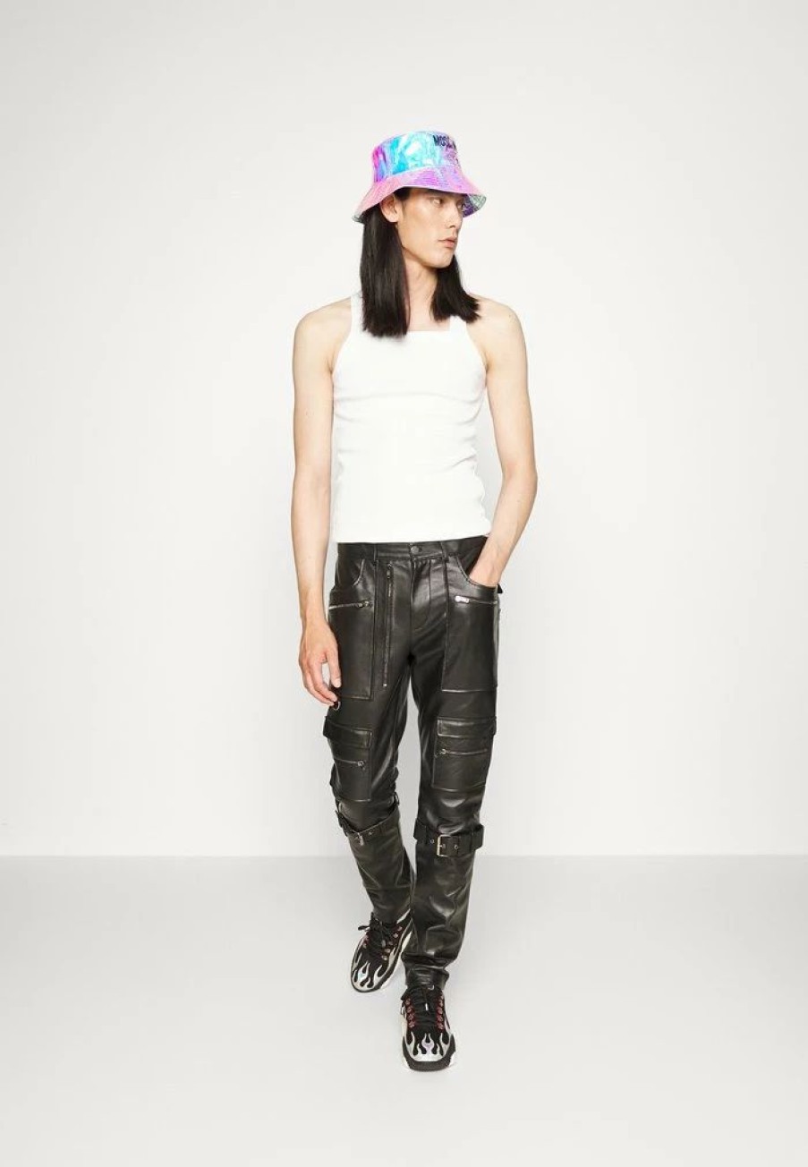 * | Moschino Trousers Leather Trousers Black