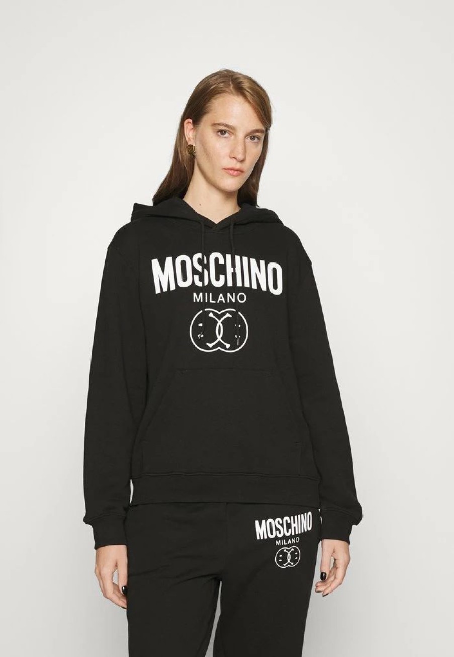 * | Moschino Double Smile Sweatshirt Fantasy Black