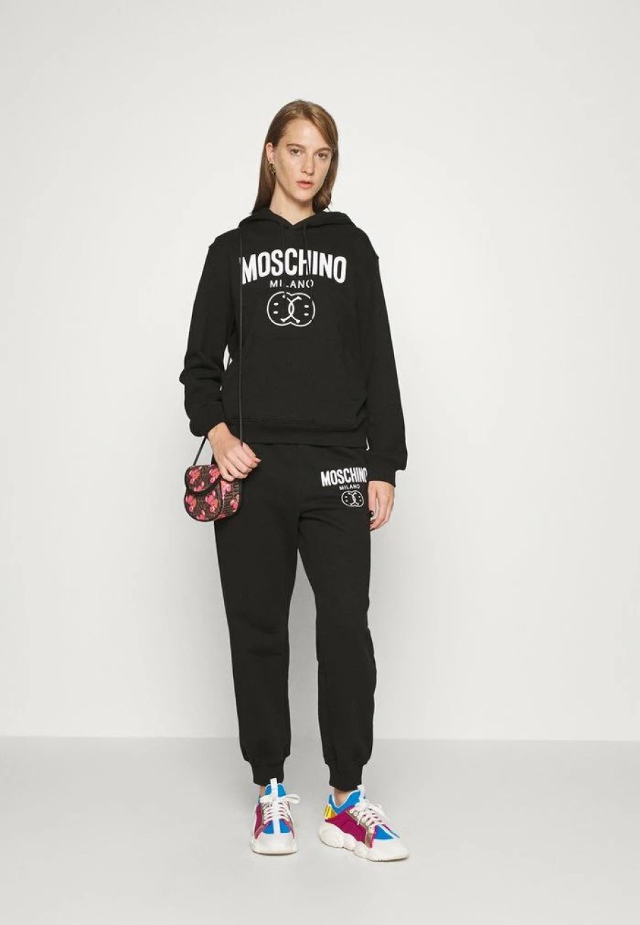 * | Moschino Double Smile Sweatshirt Fantasy Black