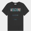 * | Moschino Maxi Tee Unisex Print T-Shirt Black