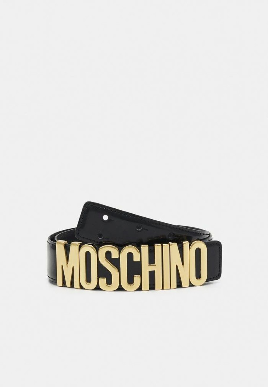 * | Moschino Unisex Belt Black