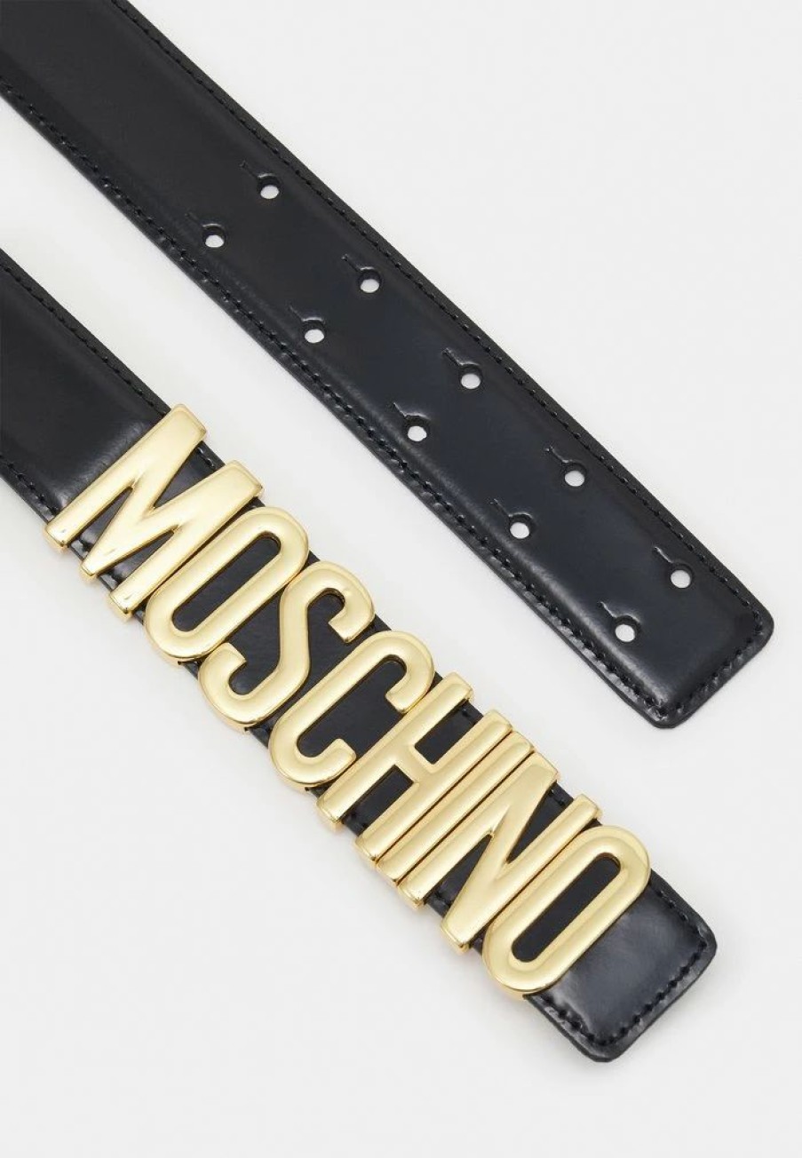 * | Moschino Unisex Belt Black