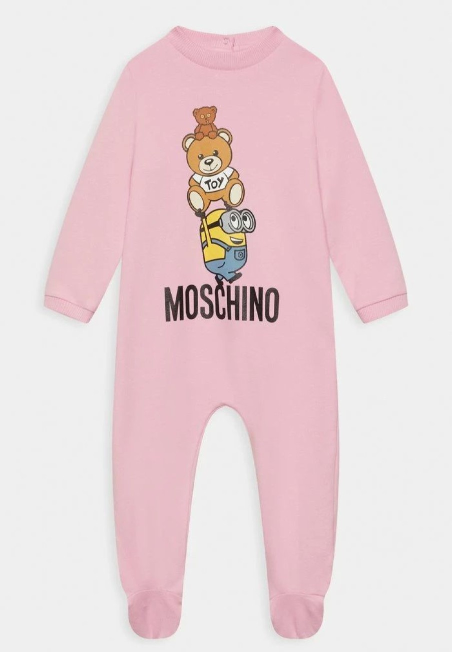 * | Moschino Babygrow Addition Unisex Sleep Suit Sweet Pink