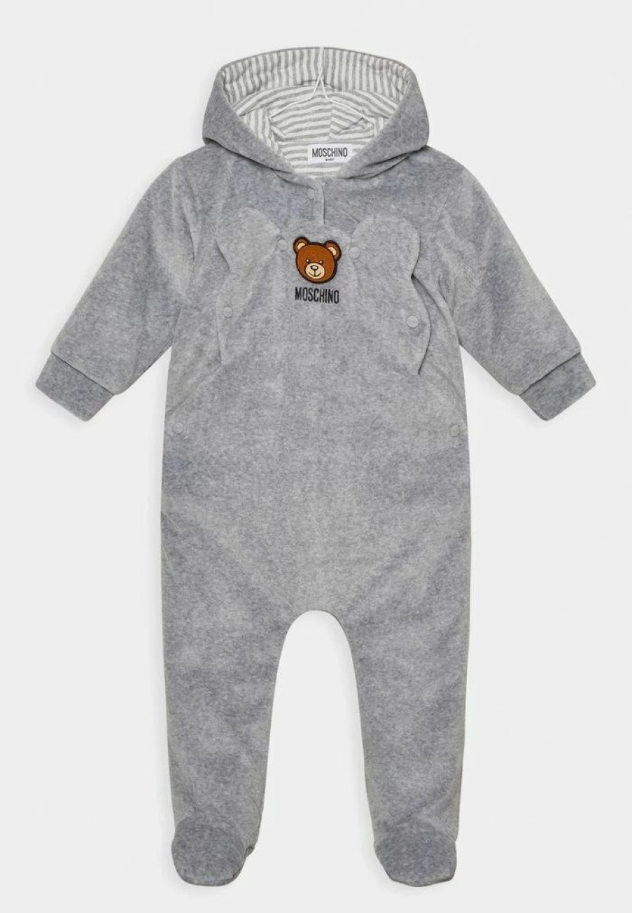 * | Moschino Babygrow Unisex Jumpsuit Melange Grey