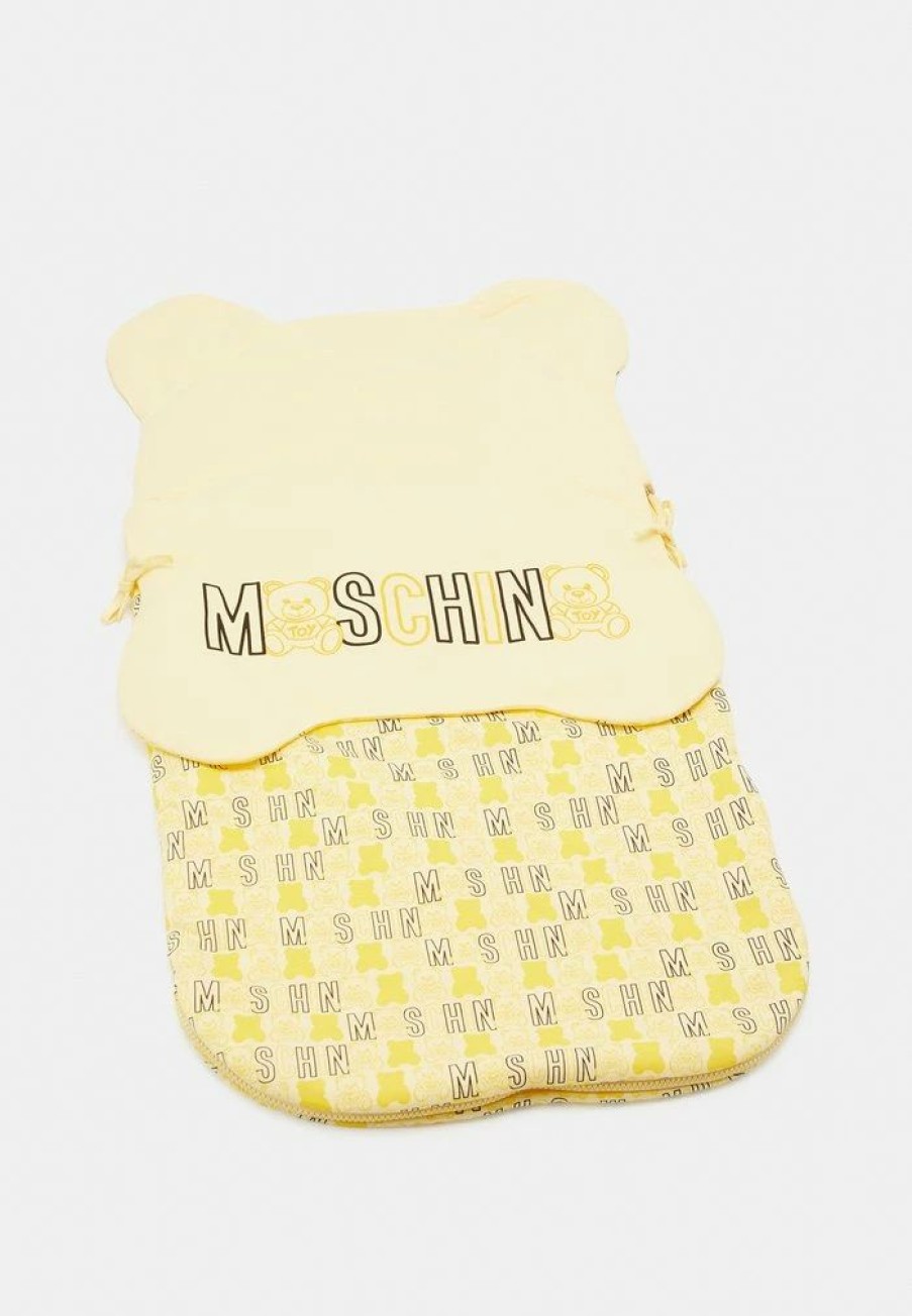 * | Moschino Baby Nest Unisex Footmuff Banana