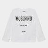 * | Moschino Unisex Long Sleeved Top Optical White