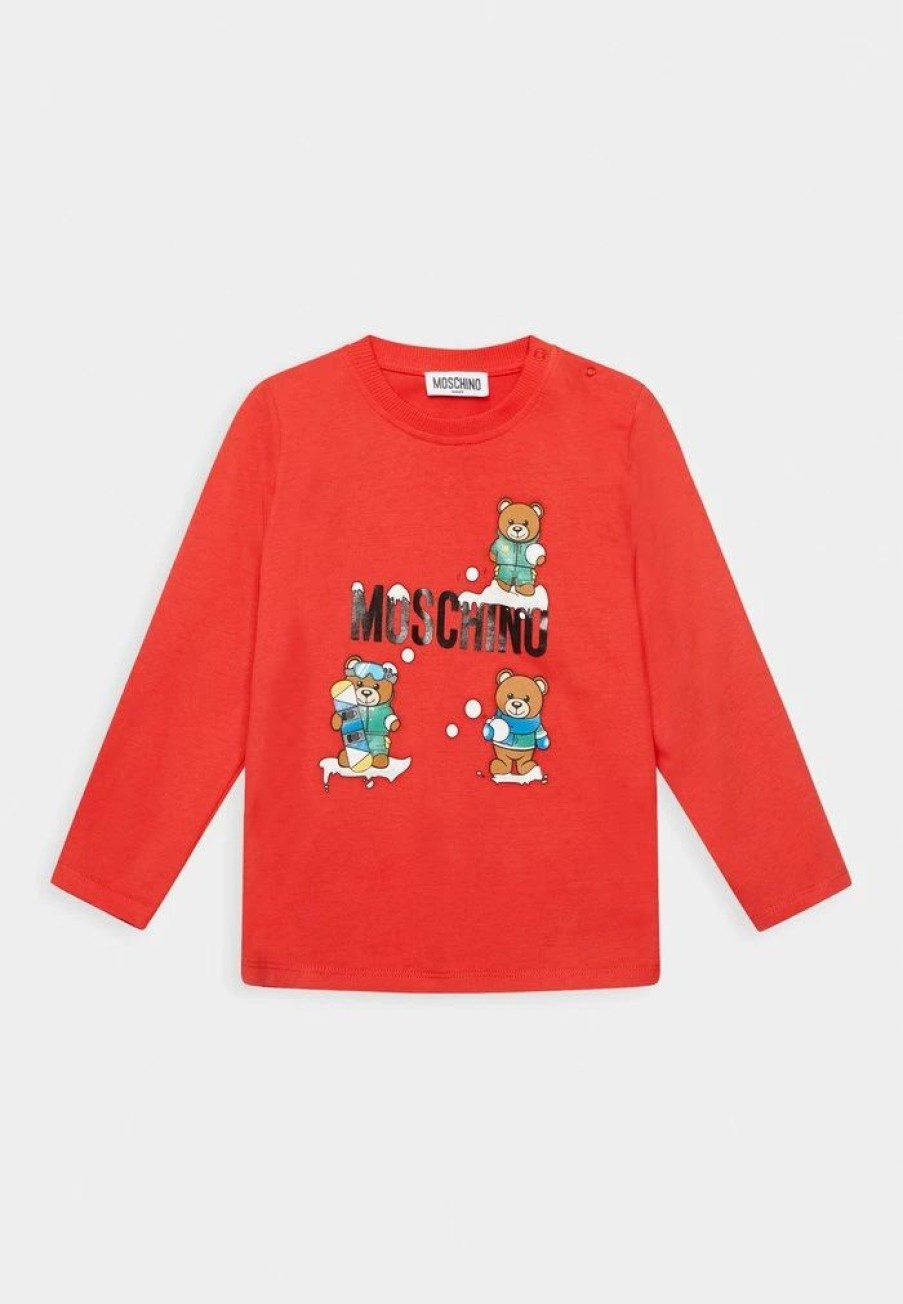 * | Moschino Xmas Unisex Long Sleeved Top Poppy Red