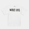 * | Moschino Maxi Tee Addition Unisex Print T-Shirt Optical White