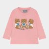 * | Moschino Unisex Long Sleeved Top Sugar Rose