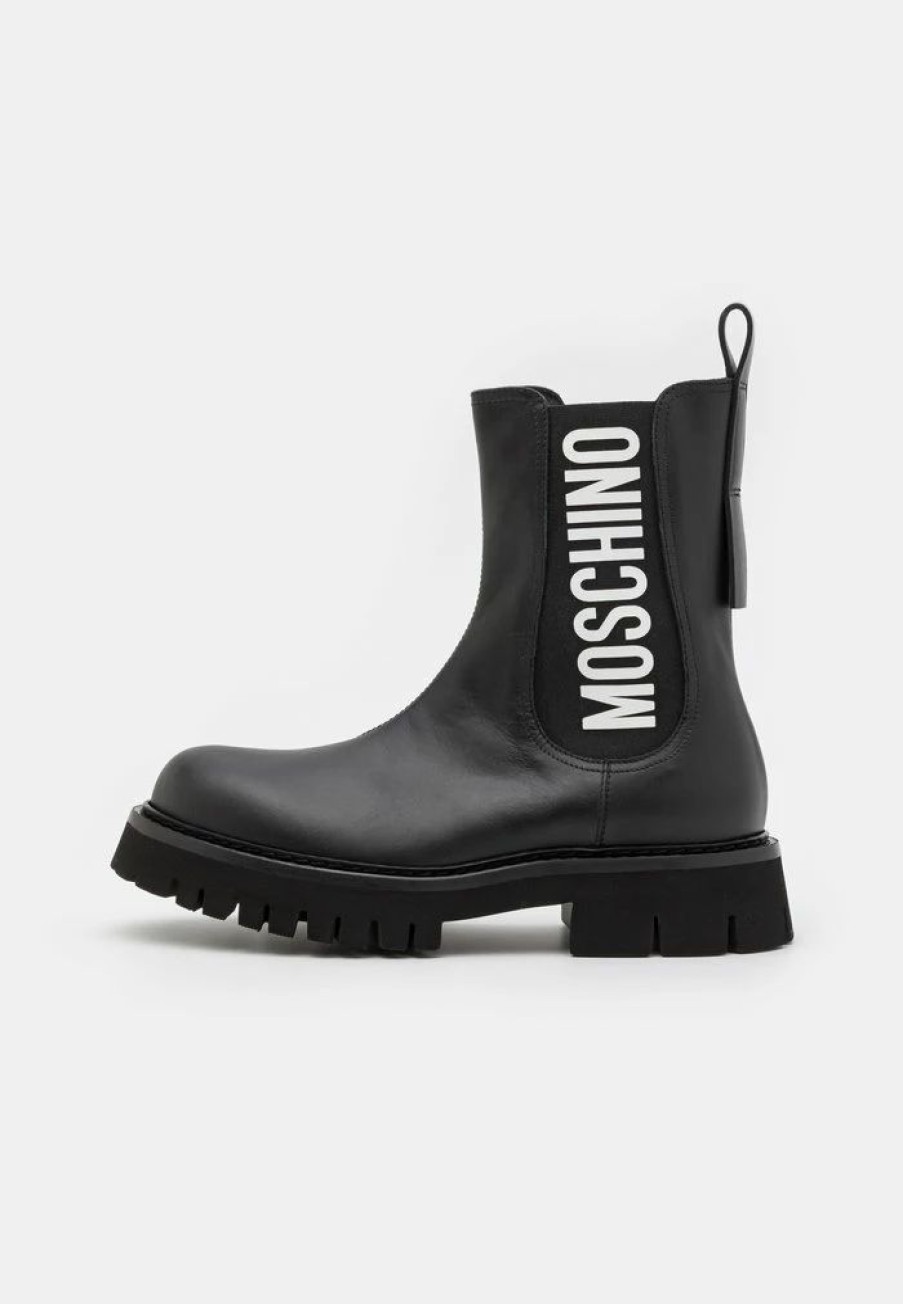 * | Moschino Mb24034G1F Ga0 Classic Ankle Boots Black