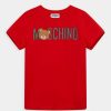 * | Moschino Unisex Print T-Shirt Poppy Red