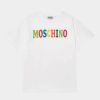 * | Moschino Maxi Unisex Print T-Shirt Optical White