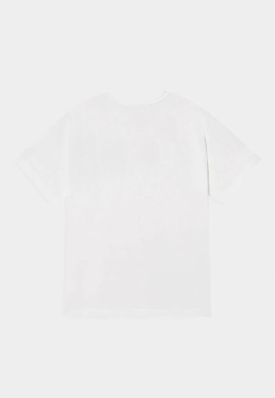 * | Moschino Maxi Unisex Print T-Shirt Optical White