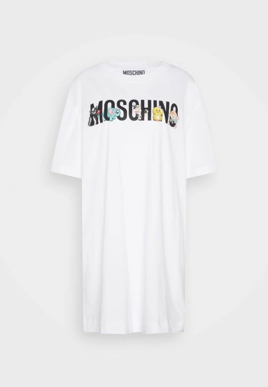 * | Moschino Toy Buttons Day Dress White