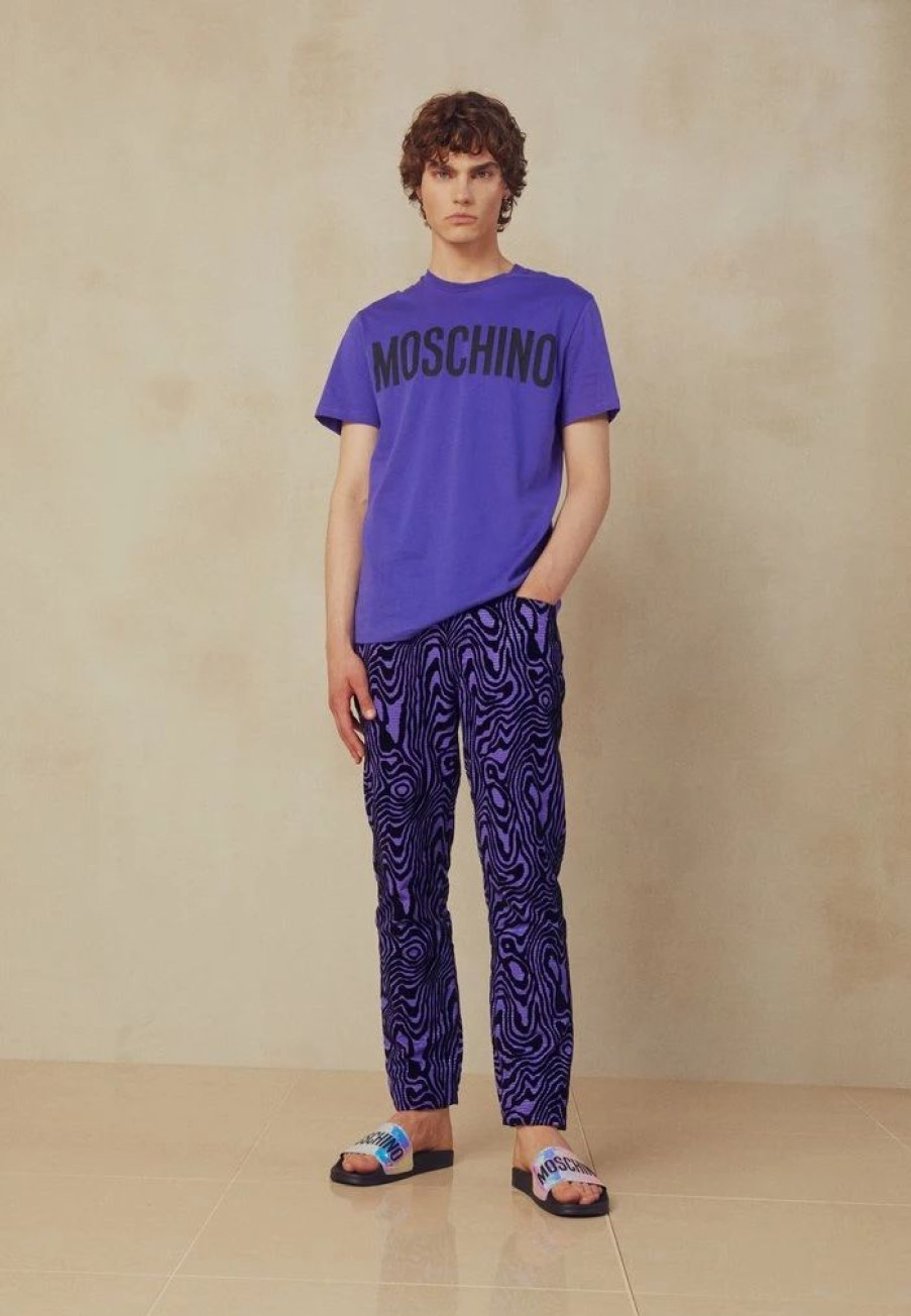 * | Moschino Print T-Shirt Blue