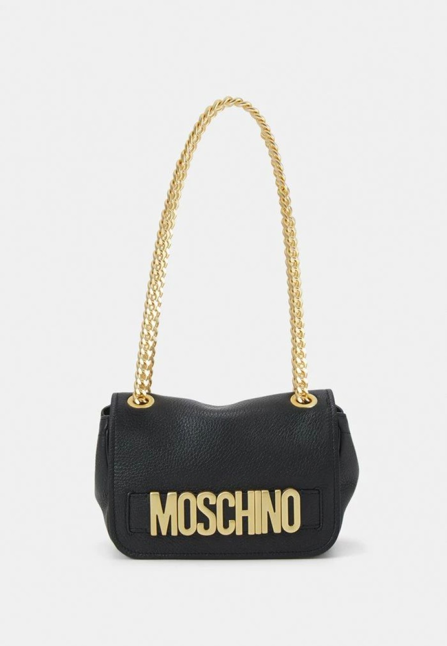 * | Moschino Lettering Shoulder Bag Across Body Bag Black