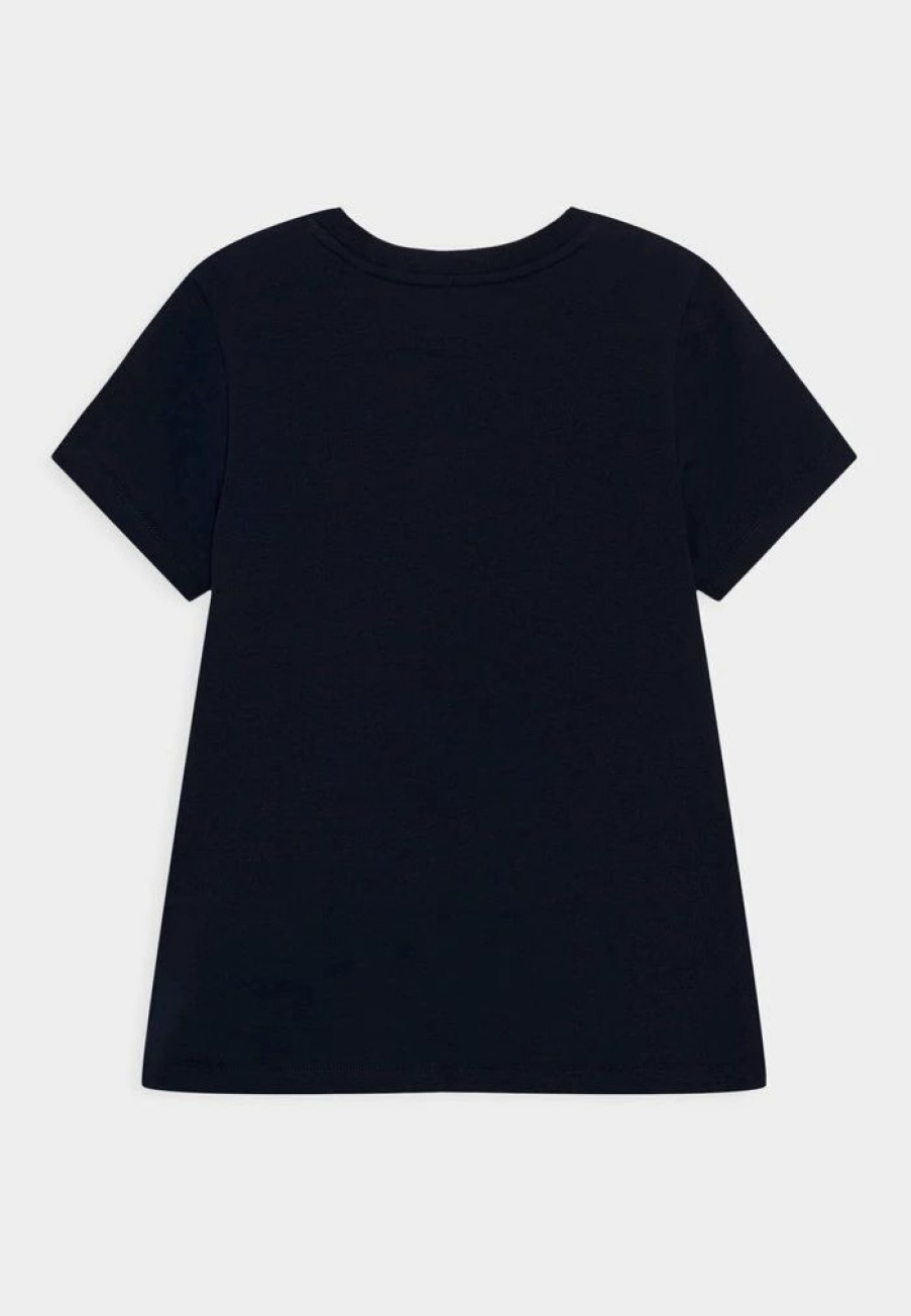 * | Moschino Unisex Print T-Shirt Navy Blue