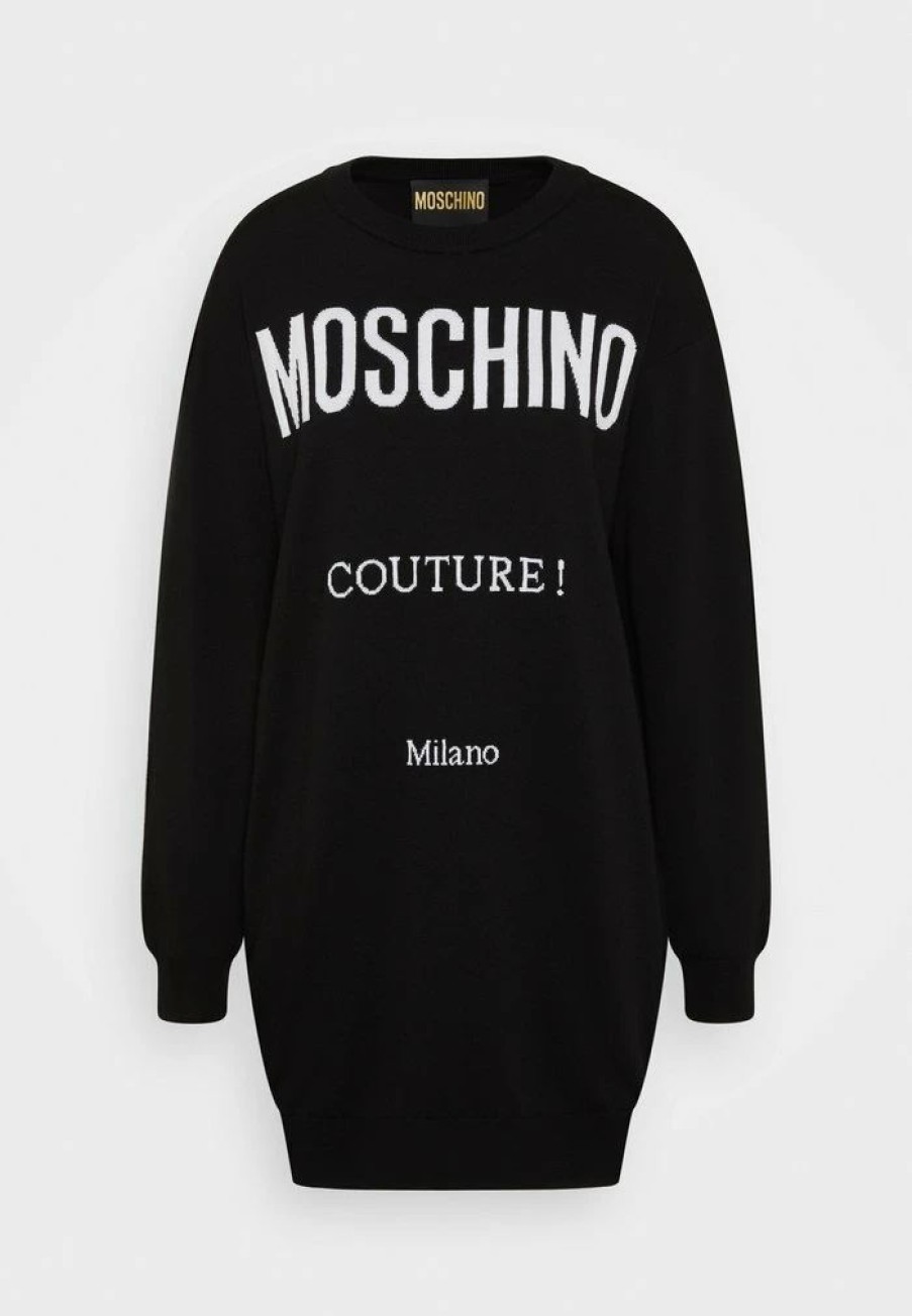 * | Moschino Institutional Jumper Dress Black