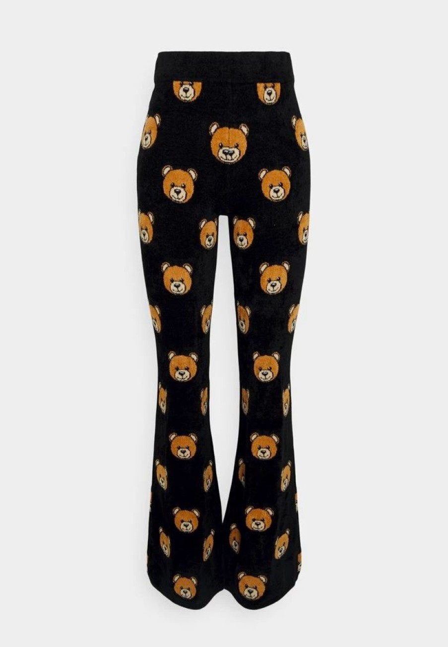 * | Moschino Intarsia Bear Trousers Fantasy Black