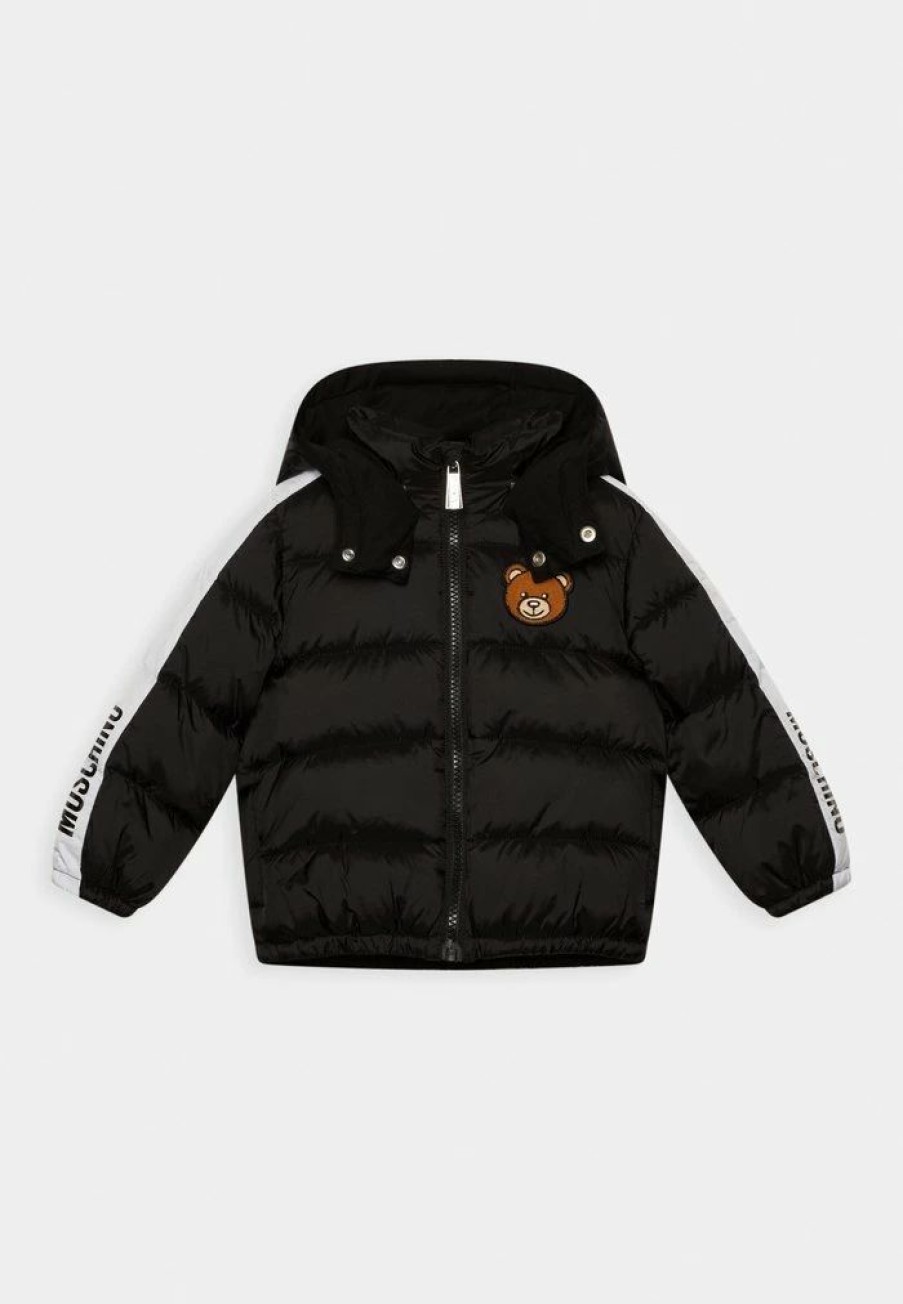 * | Moschino Padded Unisex Winter Jacket Black