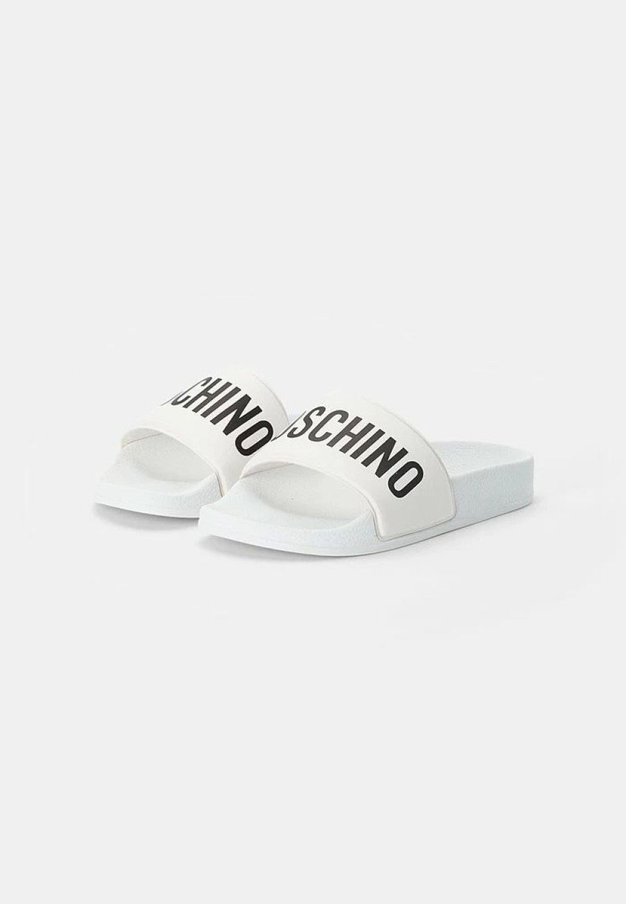 * | Moschino Mules White/Black