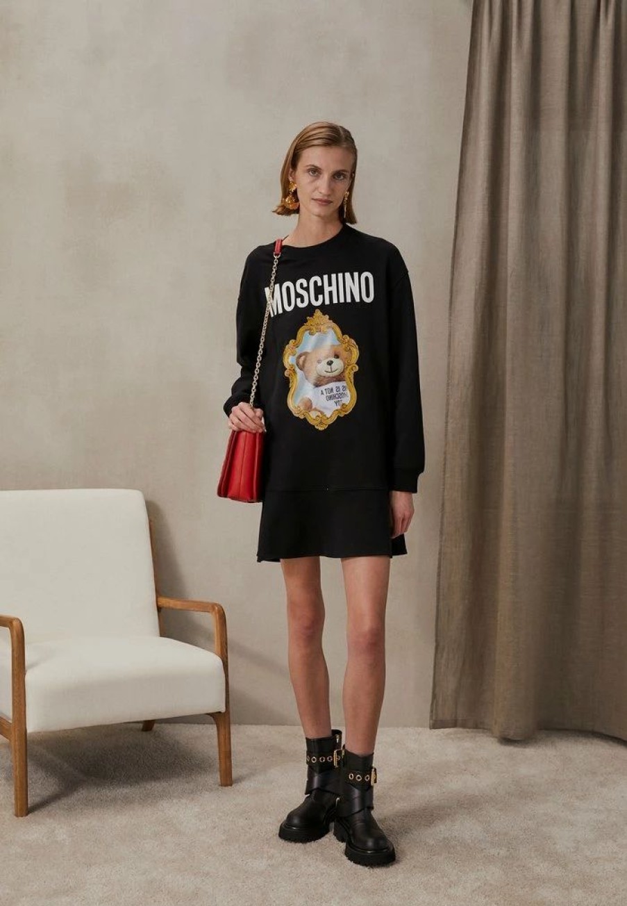 * | Moschino Dress Day Dress Fantasy Black