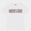 * | Moschino Unisex Print T-Shirt Optical White