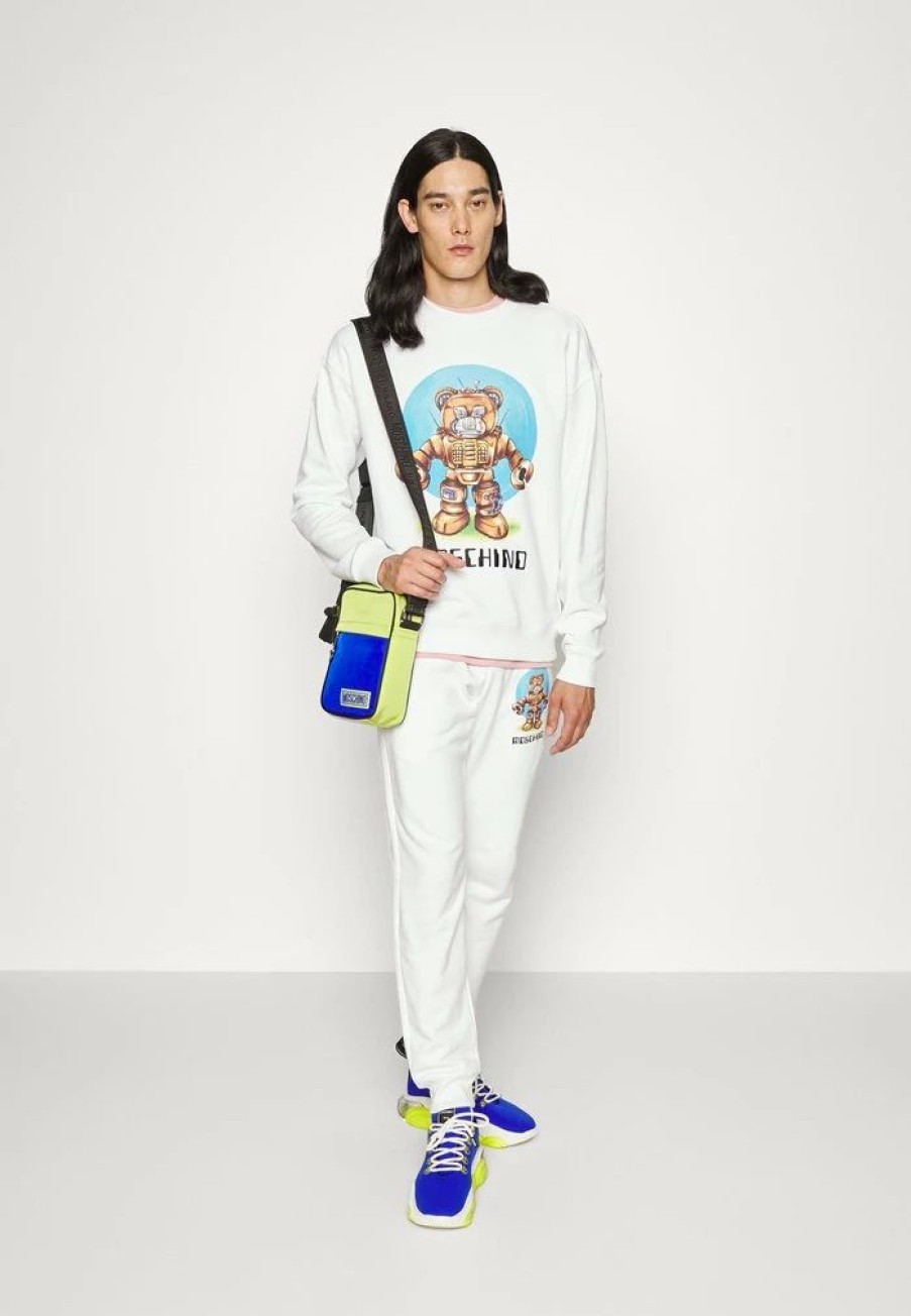 * | Moschino Tracksuit Bottoms Fantasy White