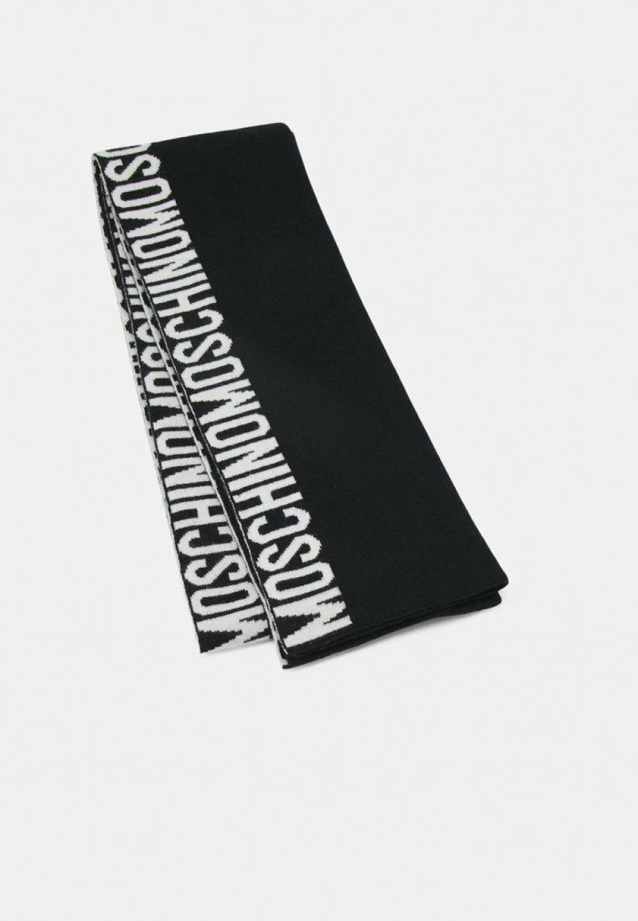 * | Moschino Unisex Scarf Black