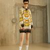 * | Moschino Military Teddy Scarf Day Dress Fantasy Ivory