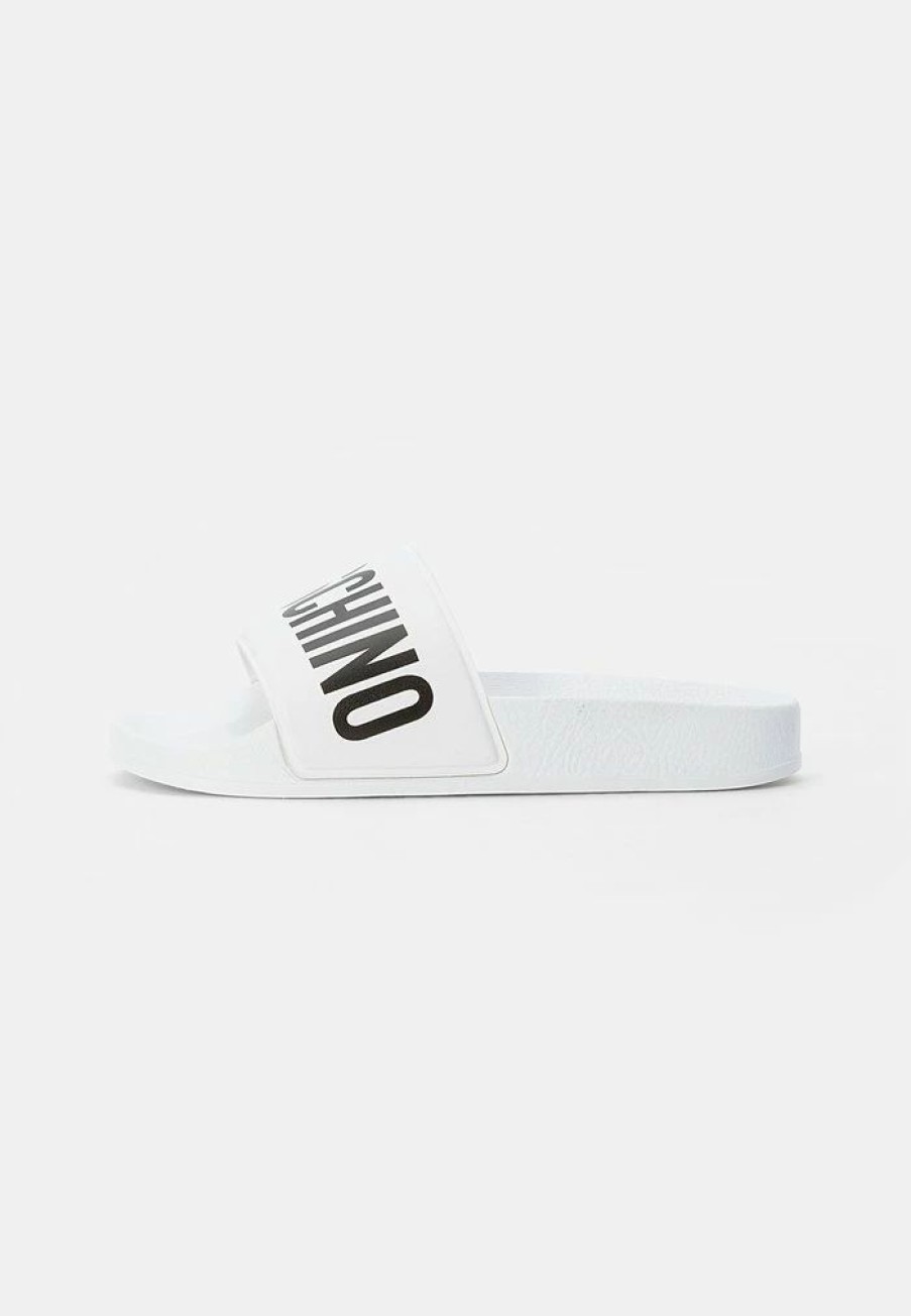 * | Moschino Minions Mules White/Black