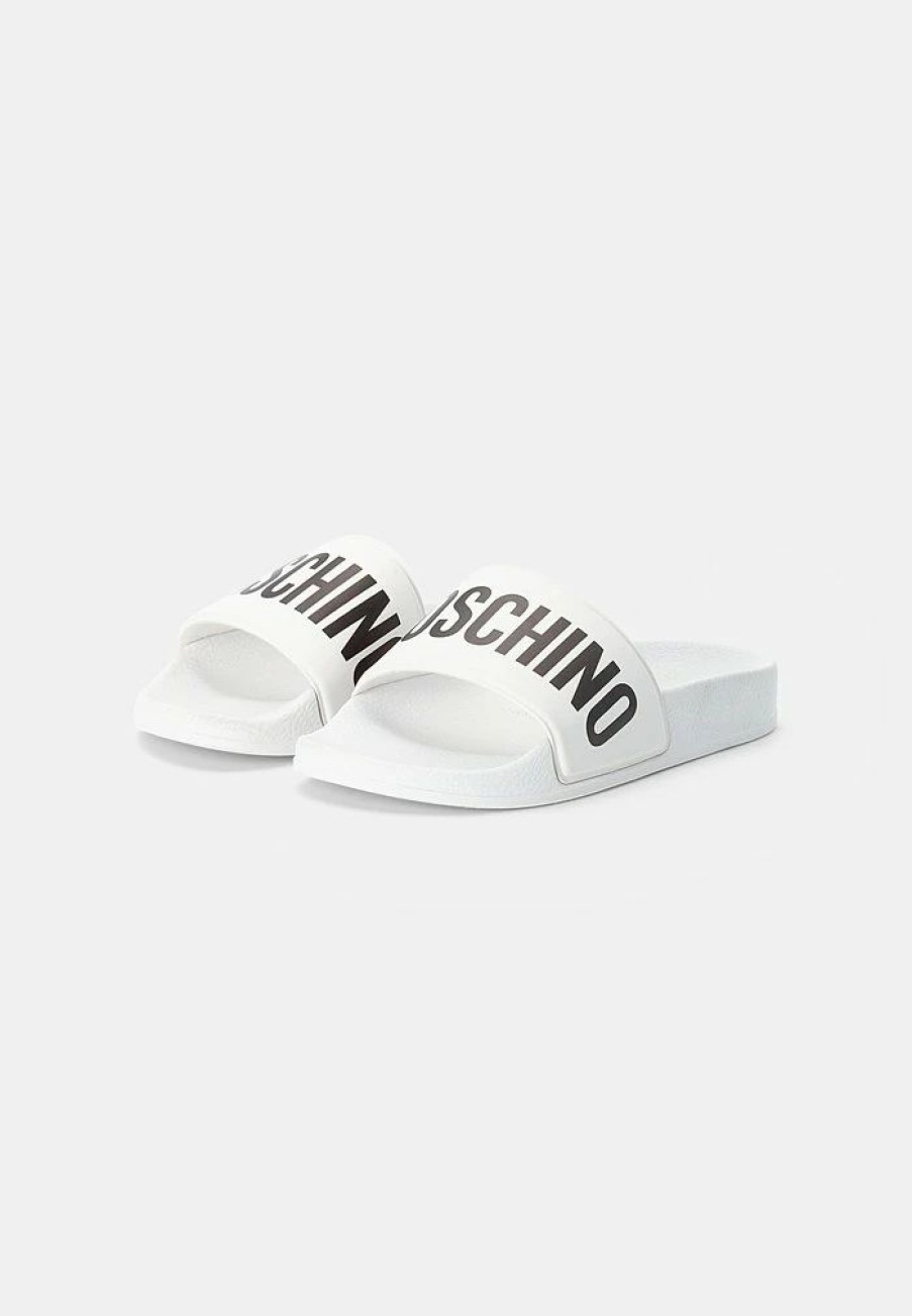 * | Moschino Minions Mules White/Black