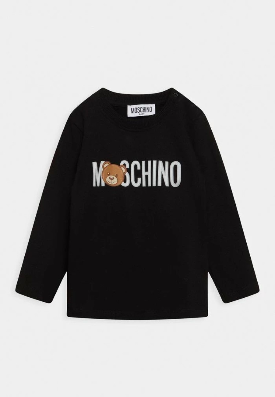 * | Moschino Unisex Long Sleeved Top Black