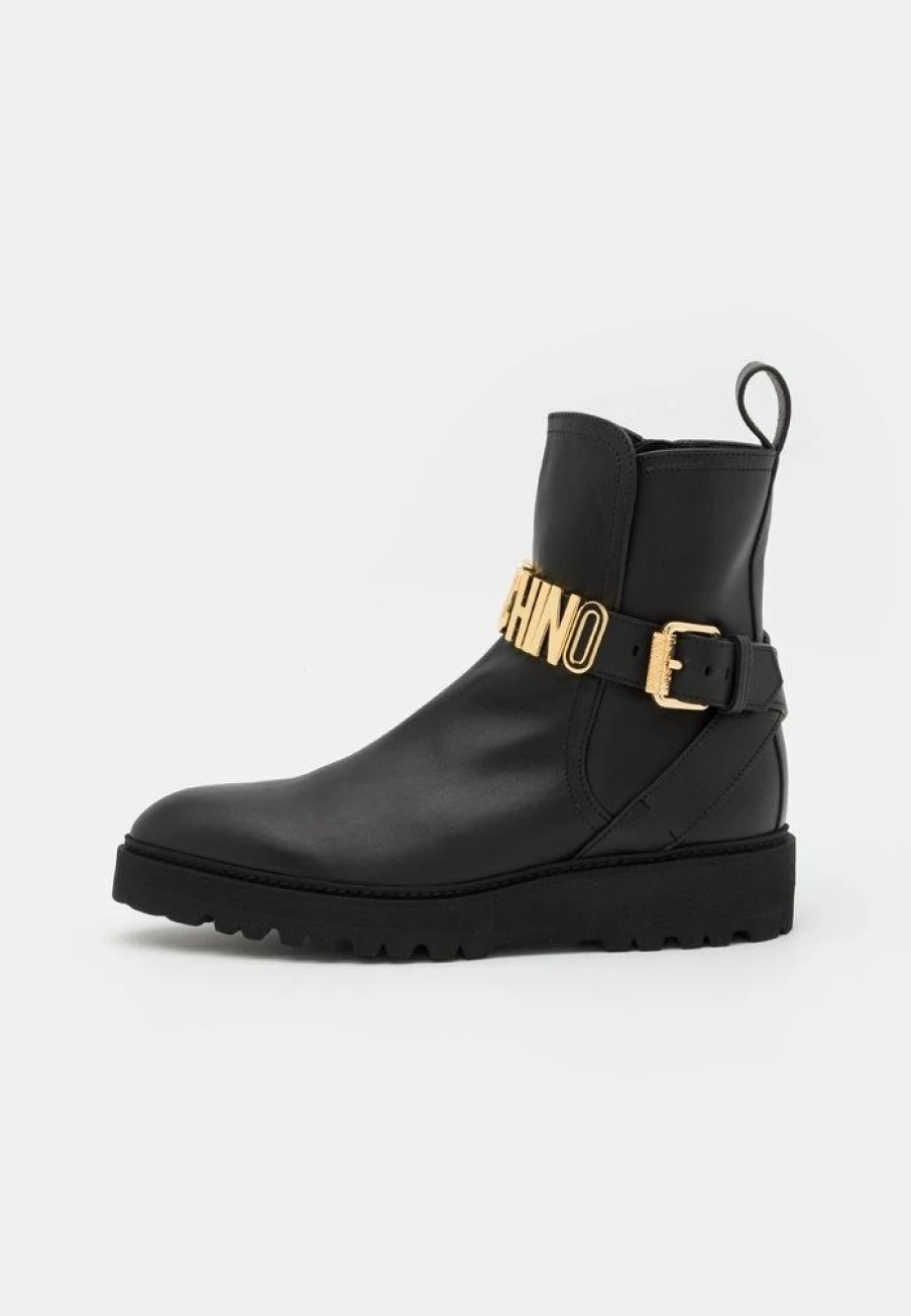 * | Moschino Classic Ankle Boots Nero