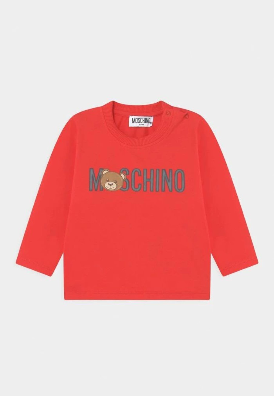 * | Moschino Unisex Long Sleeved Top Poppy Red