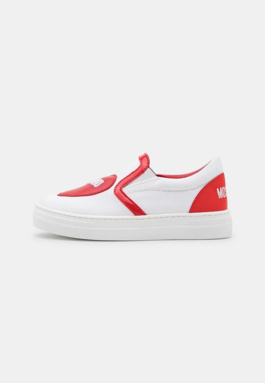 * | Moschino Trainers White/Red