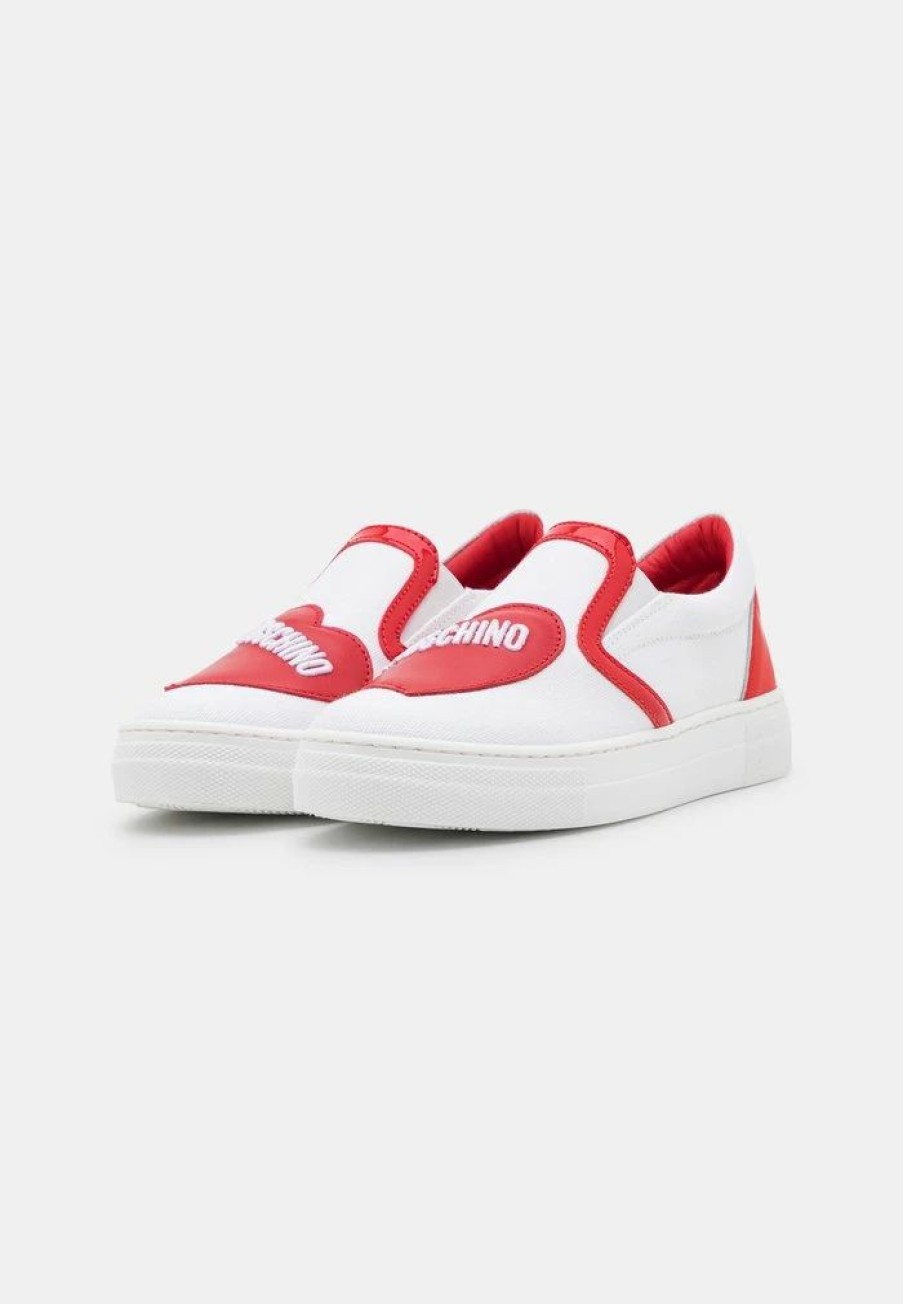 * | Moschino Trainers White/Red