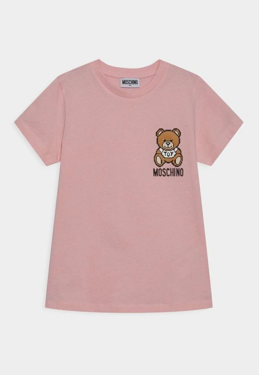 * | Moschino Unisex Print T-Shirt Sugar Rose