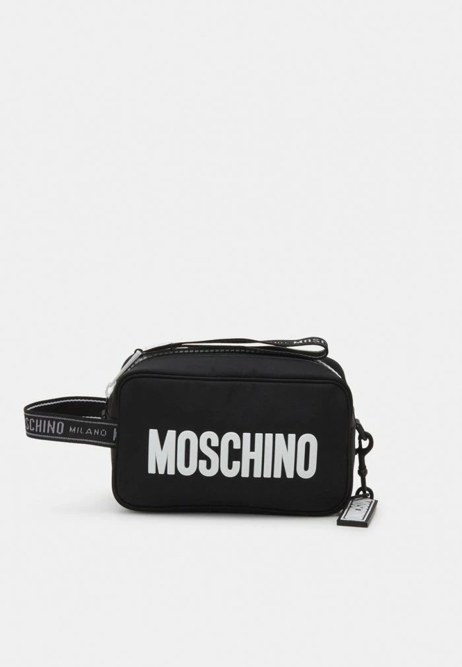 * | Moschino Recycle Unisex Wash Bag Fantasy White