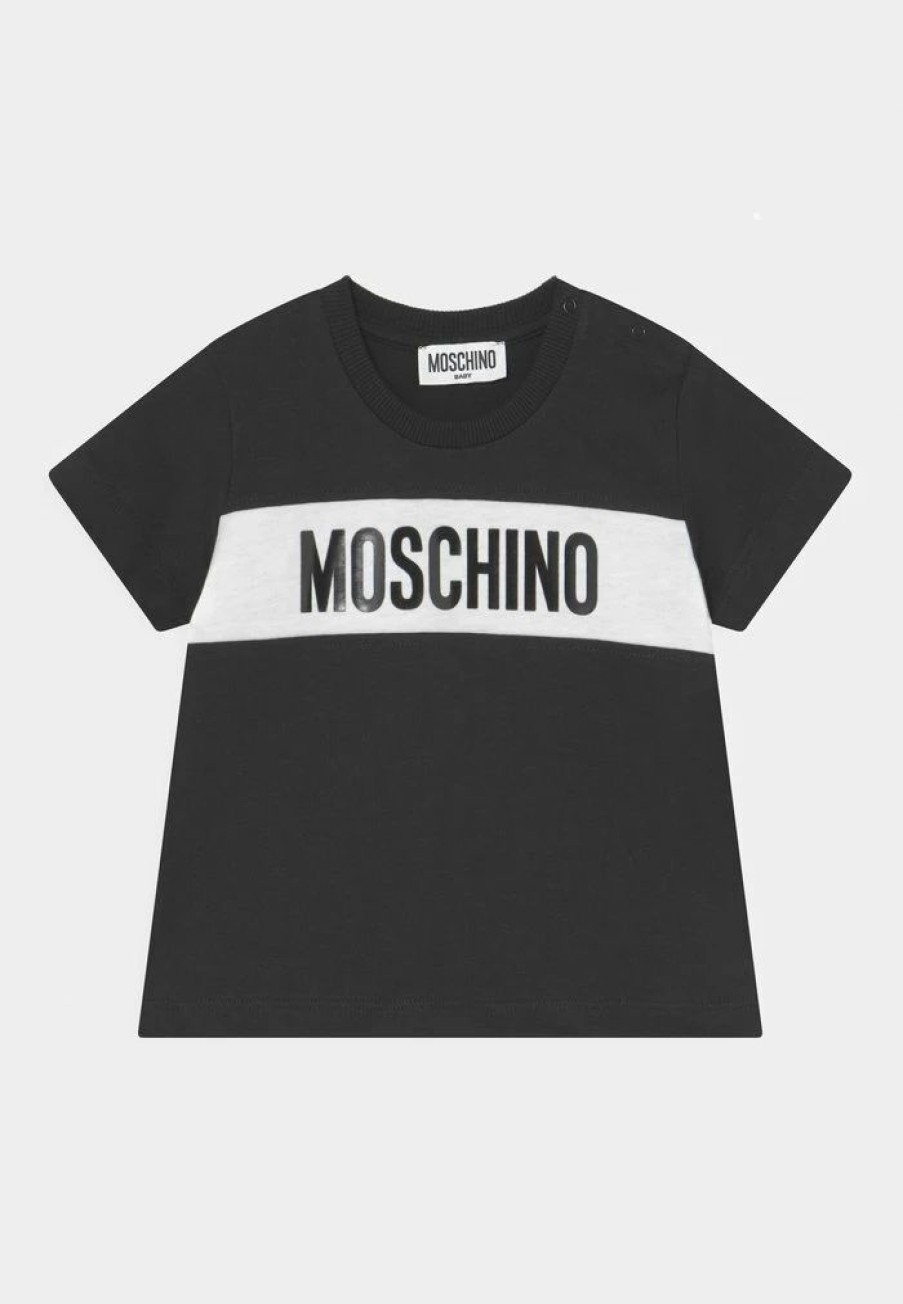 * | Moschino Addition Unisex Print T-Shirt Black