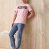 * | Moschino Print T-Shirt Pink