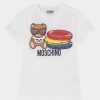 * | Moschino Unisex Print T-Shirt Optical White