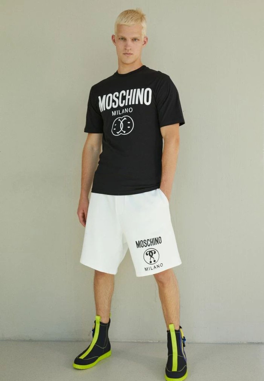 * | Moschino Print T-Shirt Black